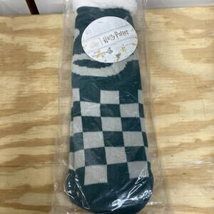 Harry Potter SLYTHERIN Wizarding World Sherpa Soft Thick Non-Slip Socks NEW